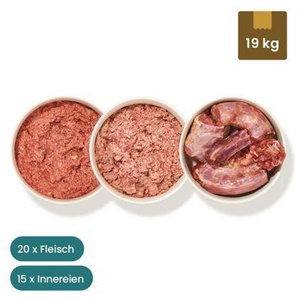 haustierkost.de Schlemmer Paket HUND Frostfutter 19 kg Produktbild