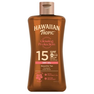 Hawaiian Tropic Glowing Protection Dry Oil SPF15 100 ml produktbilde