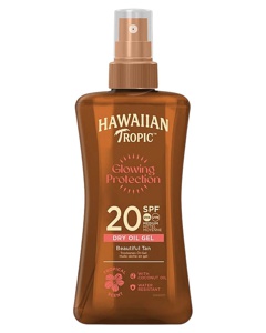 Hawaiian Tropic Glowing Protection Dry Oil Spray SPF 20 - 200 ml Produktbild