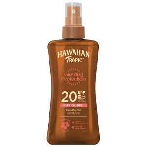 Hawaiian Tropic Glowing Protection Dry Oil Spray SPF20 200 ml produktbilde