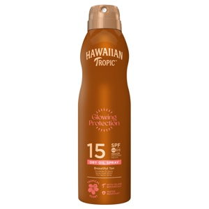 Hawaiian Tropic Glowing Protection Oil C-Spray SPF15 177 ml produktbilde