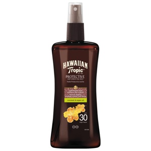 Hawaiian Tropic Glowing Protection Dry Oil Spray SPF30 200 ml produkt bild
