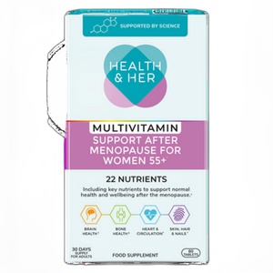 Health & Her Multivitamin Support After Menopause for Women 55+ 60 Capsules product image