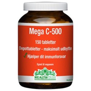 Mega C 500 mg Health Care - 150 tabletter produktbillede