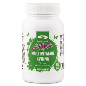Healthwell Multivitamin Sport Kvinna 90 kaps produkt bild
