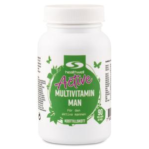 Healthwell Multivitamin Sport Man 90 kaps produkt bild