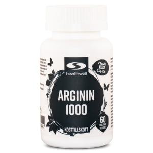 Healthwell Arginin 1000 60 tabl produkt bild