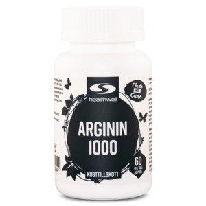 Healthwell Arginin 1000 60 tabletter produktbillede