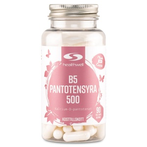 Healthwell B5 Pantothensyre 500 90 kapsler produktbillede