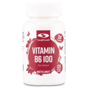 Healthwell B6-Vitamin 100 120 kapsler produktbillede
