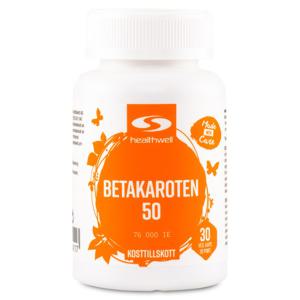 Healthwell Betakaroten 50 30 kaps produkt bild