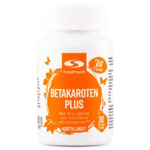 Healthwell Betakaroten Plus 30 kaps produkt bild