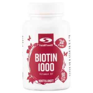 Healthwell Biotin 1000 90 kaps produkt bild