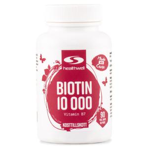 Healthwell Biotin 10000 90 kaps produkt bild