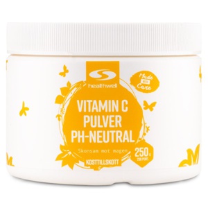 Healthwell C-Vitamin Pulver pH-neutraali 250 g produktbillede