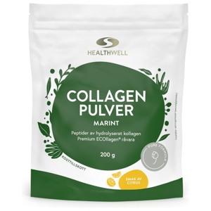 Healthwell Collagen Pulver Marint Citrus 200 g produktbillede
