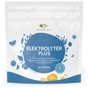 Healthwell Elektrolyter Plus Citrus 20-pack produkt bild