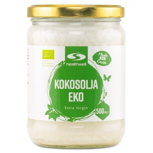 Healthwell Extra Virgin Kokosolie ØKO 500 ml produktbillede