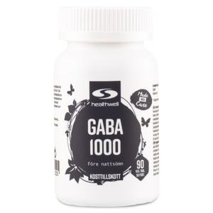 Healthwell GABA 1000 90 tabl produkt bild