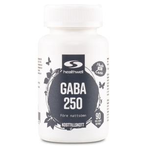 Healthwell GABA 250 90 kaps produkt bild