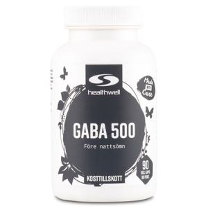 Healthwell GABA 500 90 kaps produkt bild