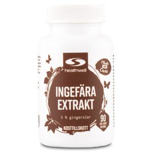 Healthwell Ingefära Extrakt 90 kaps produkt bild