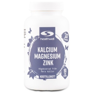 Healthwell Kalcium Magnesium Zink 90 tabletter produktbillede