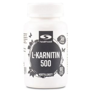 Healthwell L-Karnitin 500 60 kaps produkt bild