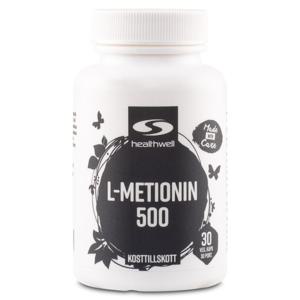 Healthwell L-metionin 500 30 kaps produkt bild