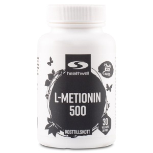 Healthwell L-metionin 500 30 kapsler produktbillede