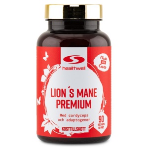Healthwell Lions Mane Premium 90 kapsler produktbillede