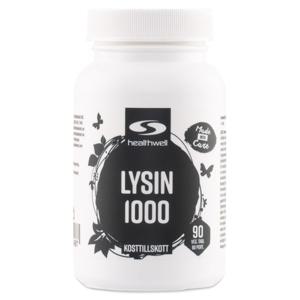Healthwell Lysin 1000 90 tabl produkt bild