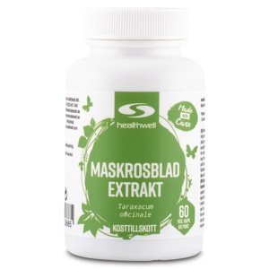 Healthwell Mælkebøtteblad Ekstrakt 60 kapsler produktbillede