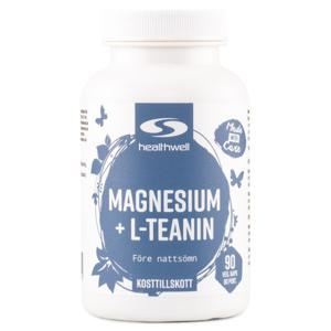 Healthwell Magnesium+L-teanin 90 kaps produkt bild