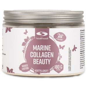 Healthwell Marine Collagen Beauty Mango Eksotisk 180 g produktbillede