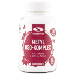 Healthwell Metyl B50-Komplex 90 kaps produkt bild