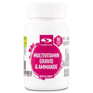 Healthwell Multivitamin Gravid & Ammande 90 kaps produkt bild