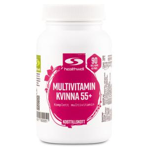 Healthwell Multivitamin Kvinna 55+ 90 kaps produkt bild
