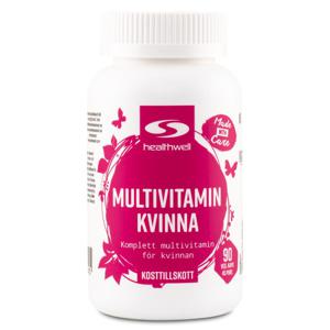 Healthwell Multivitamin Kvinna 90 kaps produkt bild