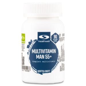 Healthwell Multivitamin Man 55+ 90 kaps produkt bild