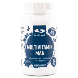 Healthwell Multivitamin Man 90 kaps produkt bild