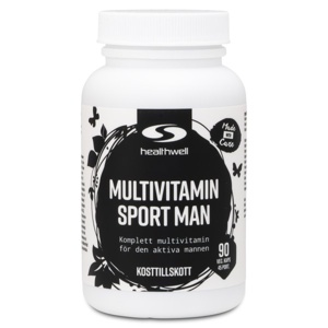 Healthwell Multivitamin Sport Mand 90 kapsler produktbillede