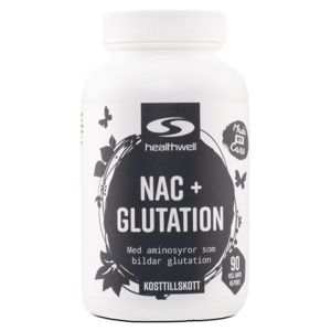 Healthwell NAC+Glutation 90 kapsler produktbillede