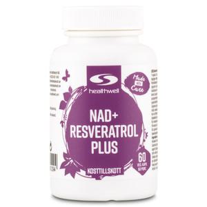 Healthwell NAD+ Resveratrol Plus 60 kaps produkt bild