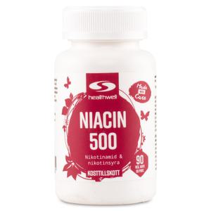 Healthwell Niacin 500 90 kaps produkt bild