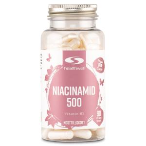 Healthwell Niacinamid 500 90 kaps produkt bild
