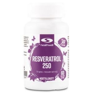 Healthwell Resveratrol 250 60 kaps produkt bild
