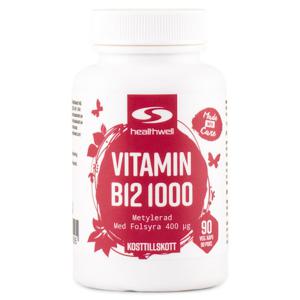 Healthwell Vitamin B12 1000 Metylerad 90 kaps produkt bild