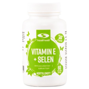 Healthwell Vitamin E+Selen 60 kapsler produktbillede