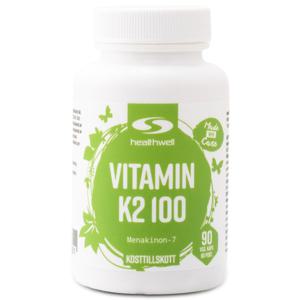 Healthwell Vitamin K2 100 90 kaps produkt bild